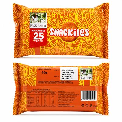 SNACKIES BISCUITS ARE CRISPY,CRUNCHY BISCUITS 65gm